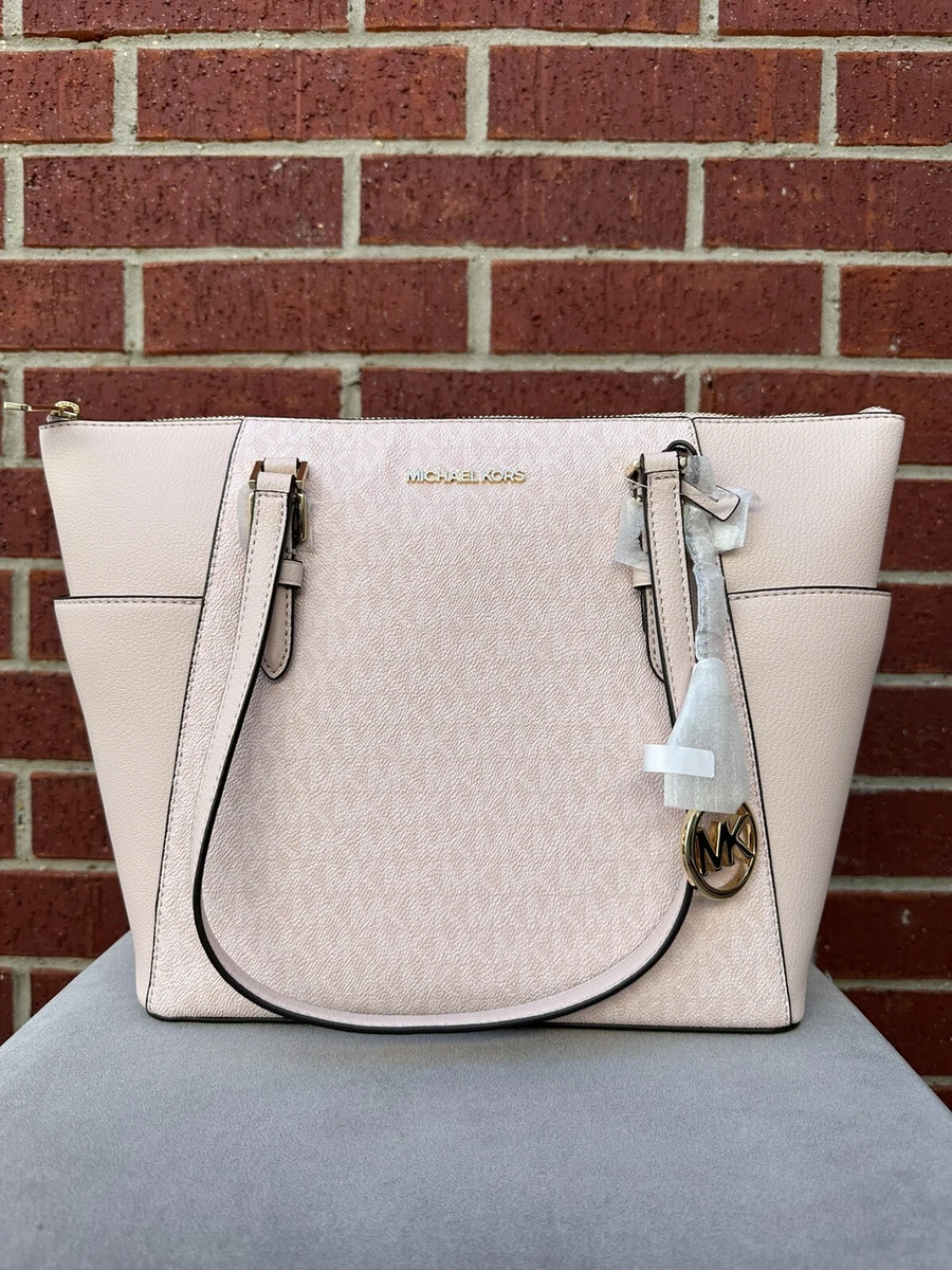 MICHAEL KORS CHARLOTTE TOTE SHOULDER BAG PURSE HANDBAG PINK LIGHT