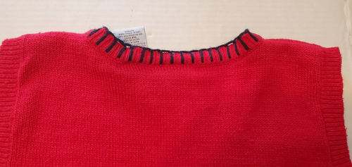 Womens Large Capacity Brand Ugly Christmas Sweater Vest Red Bears Tree Mittens - Picture 9 of 9