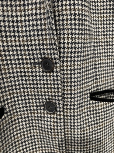 Toast Women's Moon Tweed 100% Wool Houndstooth Check Blazer Jacket ~ UK 12 - Picture 6 of 24