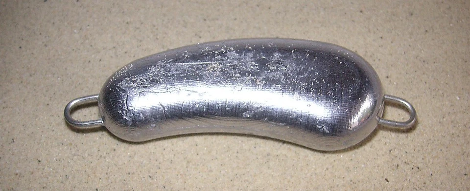 Schleppblei mit Doppelöse von 200 - 400 g  Nierenblei  Welsblei - Meeresblei JB - Bild 2 von 2