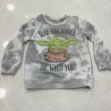 Boys Star Wars Baby Yoda tie dye sweatshirt grogu size 5