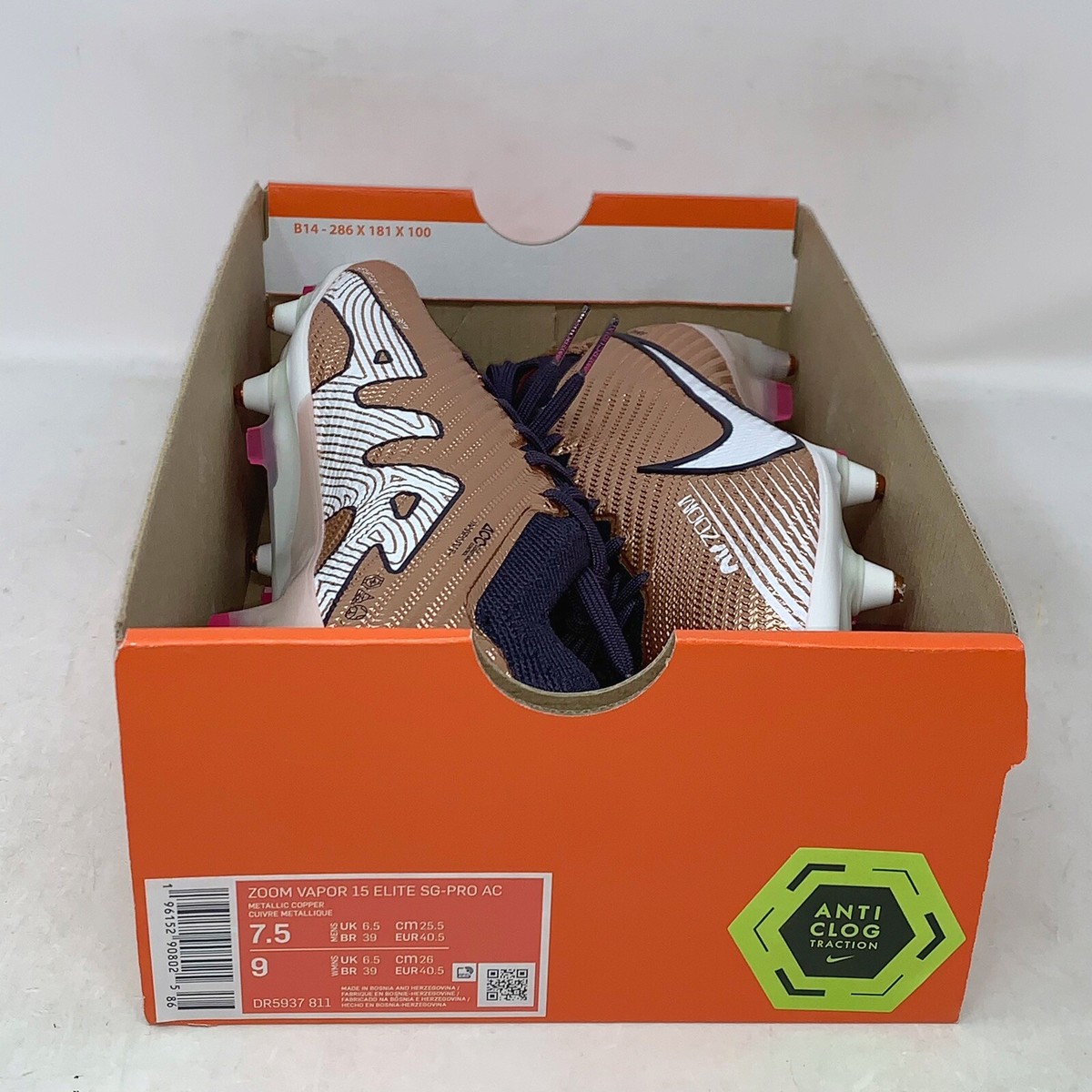【新品】Nike Zoom Vapor 15 Elite SG-PRO 25.5 Nike Zoom Vapor 15 Elite SG-Pro Red FD0243-600 Men's Size 8