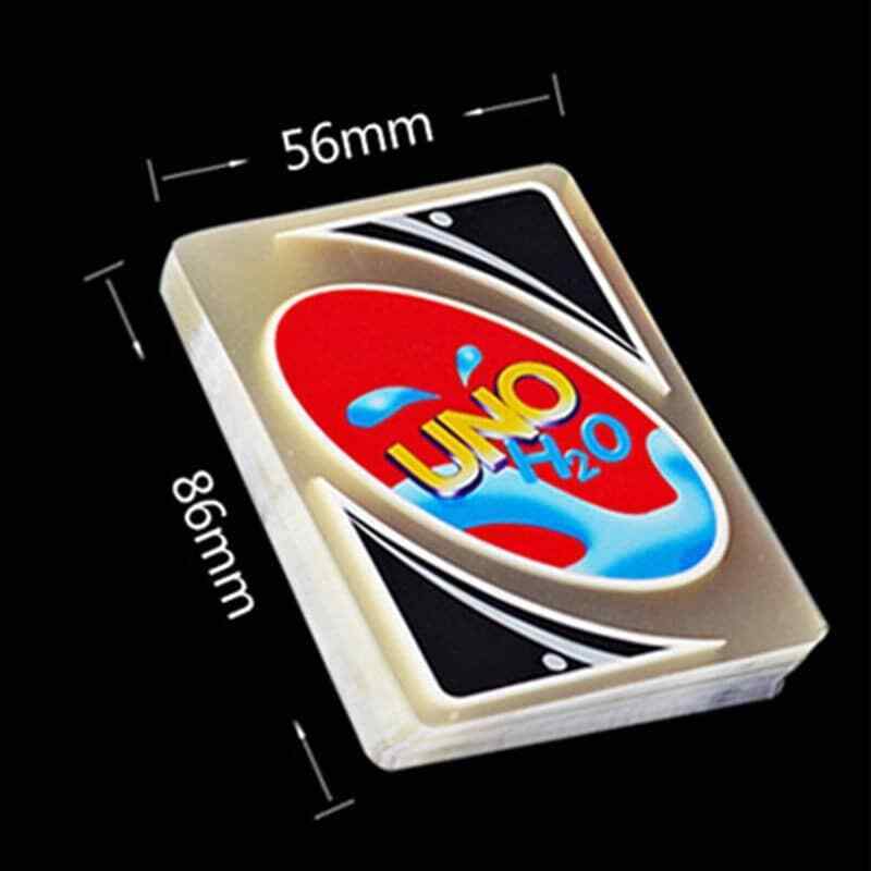 UNO H2O Card Game for Kids, Jogos de Tabuleiro, Impermeável, À Prova de  Pressão, PVC, Plástico, Transparente, Cartas, Dia das Bruxas, Presentes de  Aniversário - AliExpress