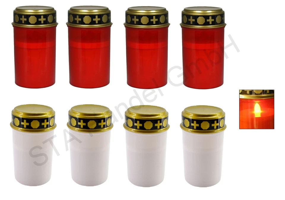 LED Grablichter Grableuchten Grablicht Grabkerze Friedhof Kerzen LED Laterne