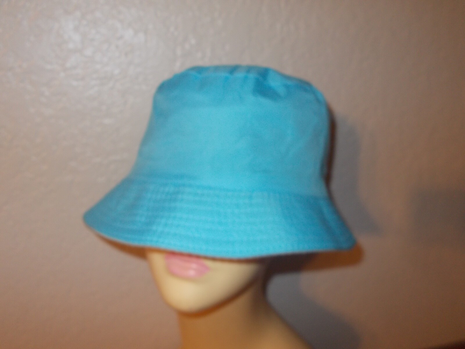 Bkul Khaki Blue Reversible Bucket Hat Size S/M Gem