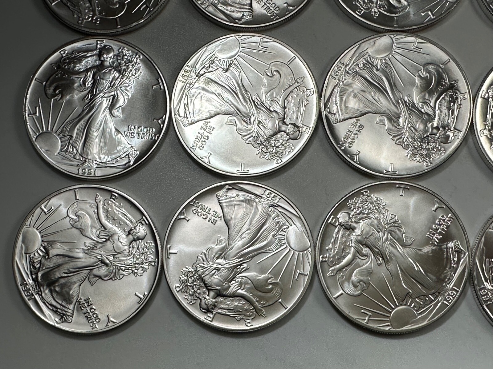 1991 AMERICAN SILVER EAGLE ROLL of 20 UNTOUCHED Best Price RIGHT NOW! FREE S&H! eBay