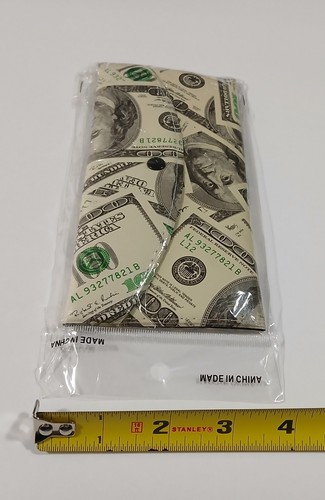 NEU Posten von 6 x 100 $ Hundert-Dollar-Schein modische Damen-Clutch Geldbörse Portemonnaie - Bild 3 von 11