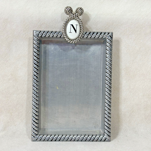 Mud Pie 2009 N Initial Metal Note Holder Tray 501013 - Picture 11 of 24