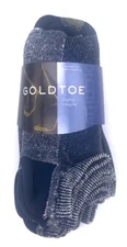 GoldToe 6 Pack Men's Athletic No Show Socks Cushion Cotton shoe size 6-12.5