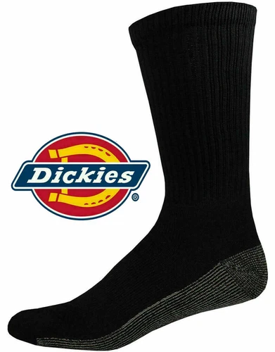 DICKIES Men's Industrial Crew Boot Work Sock Heavy Duty 6-11 LOT | 3 - 15 Pairs