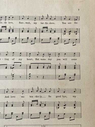 1904 GOOD-BYE MY LADY LOVE Antique Sheet Music IDA EMERSON by Jos. Howard - Picture 4 of 4