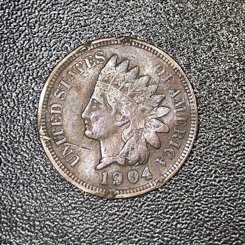 1904 Philadelphia Mint Indian Head Cent Penny Copper Coin VG AS SHOWN /Lot A244