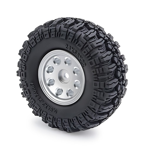 1.0 Tires Beadlock Wheel Rims Kits For 1/24 Axial SCX24 AX24 RC Car - Picture 5 of 26