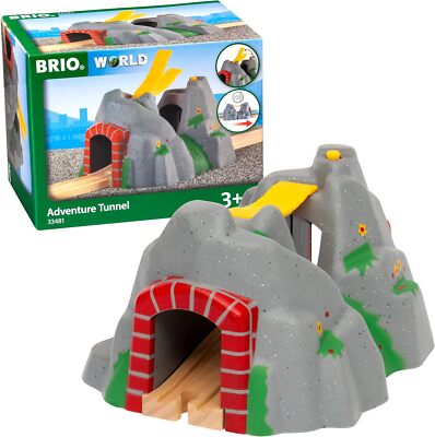 BRIO World Adventure Tunnel Zug Set Zubehör für Kinder ab 3 Jahren - Comp