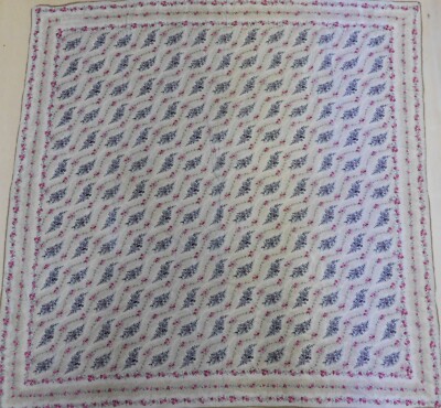 SCHAL 100% REINE SEIDE SILK SOIE VINTAGE DAMEN (501) 88cm x 90cm