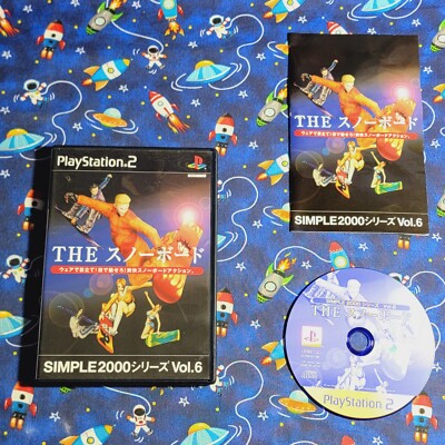 PS2 SIMPLE2000 THE Snowboard PlayStation2 Japanese Tested Genuine US SELLER