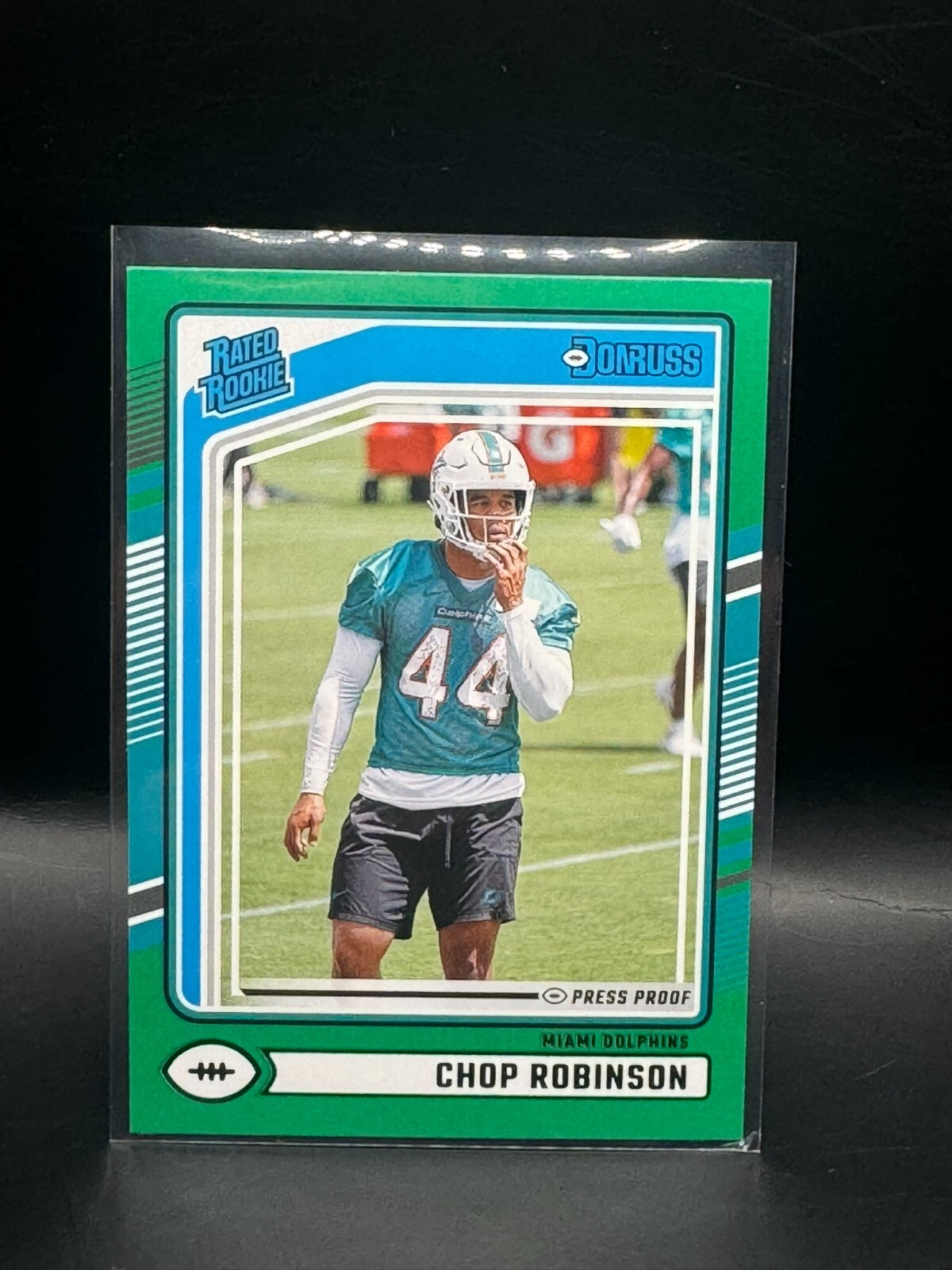 2024 Panini Donruss Chop Robinson Press Proof Green Rated Rookie RC #351