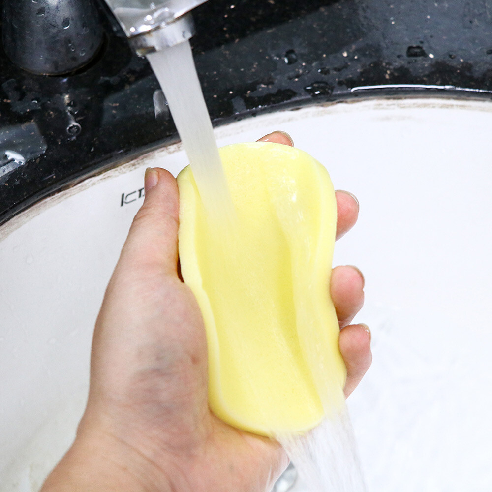 Women Makeup Beauty Facial Cleaning Powder Puff Wash Face Sponge Pad