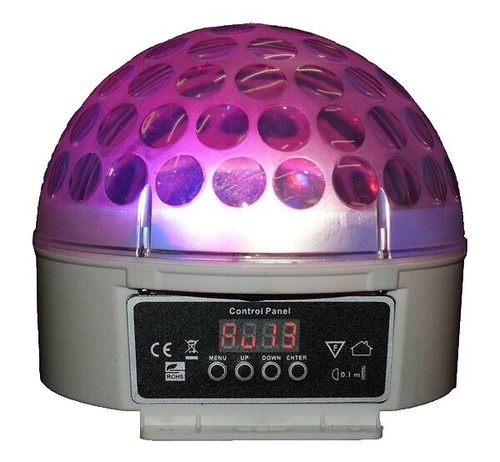 Lampe de scène Bou Disco - Projecteur rond en cristal - Lumière soirée