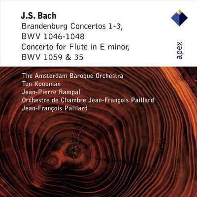TON KOOPMAN / JEAN-PIERRE RAMPAL / JEAN-FRANÇOIS PAILLARD BACH: BRANDENBURG CONC