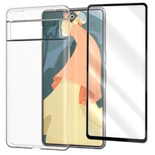 Upgraded Anti-Strike Screen Protector and TPU Case fit Google Pixel 7 T-Mobile