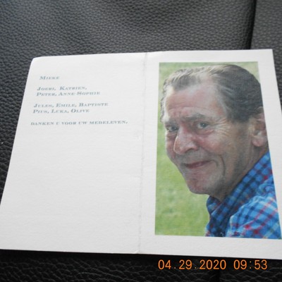 Doodsprentje Tony Van Den Bosch, JOURNALIST, 22-03-1944 16-03-2013 | eBay