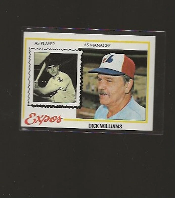 1978 TOPPS DICK WILLIAMS #522 NRMT HIGH GRADE