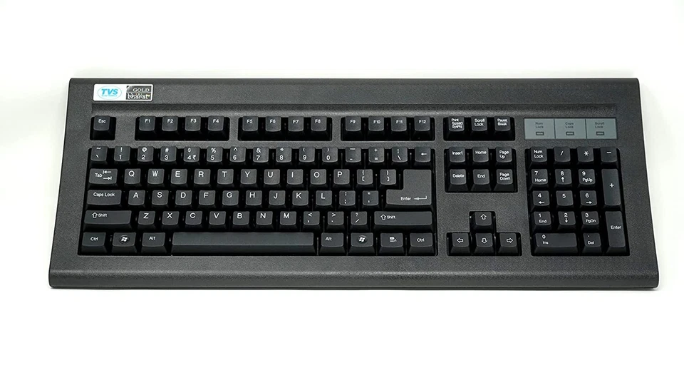 TVS Electronics USB Gold Keyboard (Black) - Image 2 of 4