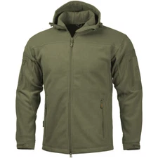 Pentagon Hercules Fleece Jacket 2.0 Tactical Mens Hunting Hood Coat Olive Green
