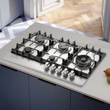 Empava 30" Recessed Gas Stove Cooktop with 5 Italy SABAF Sealed Burner