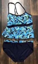 Robby Len Swim Fashions  Swim Suit Tankini Top And Bottom Size 14 Nn7