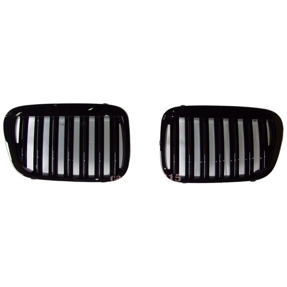 适用于 1998 - 2001 宝马 3 系列 E46 4DR Sedan Front Grille X5 型光泽黑色 — 第 4/4 张图片