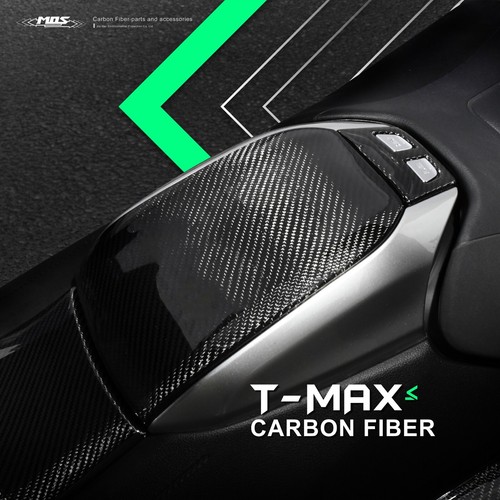 MOS Carbon Fiber Accessories and Rear Fender for Yamaha TMAX 530 560 2017-2021 - Picture 8 of 9