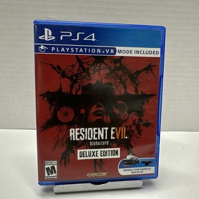 Resident Evil 7 Biohazard Deluxe Edition Sony PS4 SCRATCH FREE DISC Works Tested