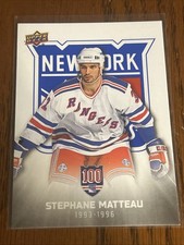 Stephane Matteau 2025-26  New York Rangers Centennial 100 WHITE  #51