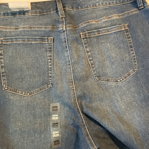 Style & Co Straight Leg Slimming Pocket Jeans Medium Wash Size 20W New - Picture 10 of 10