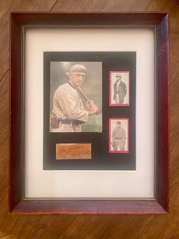 Mr/Mrs “Shoeless” Joe Jackson Signed Cut ‘49