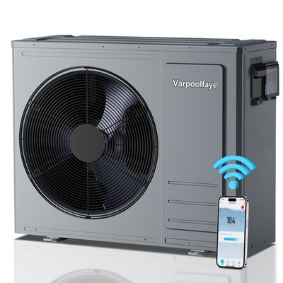 Varpoolfaye 240V Inground Heat Pump Swimming Pool and Spa Heater 35100 BTU