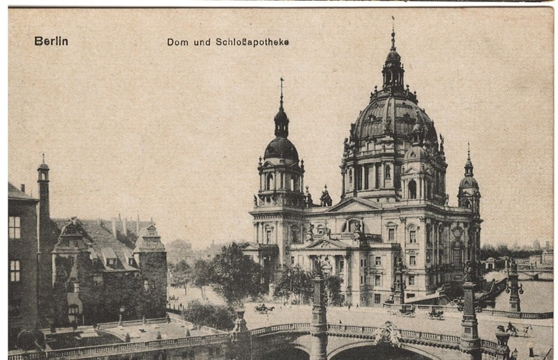 Antique 1918 B &W Photo Postcard Berlin Germany #2167