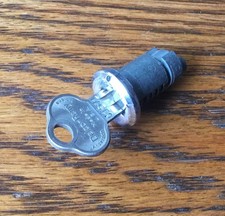 1933 Chevrolet Ignition Lock Cyl Wbasco Key Vtg 1930s Gm Delco Remy Nos-