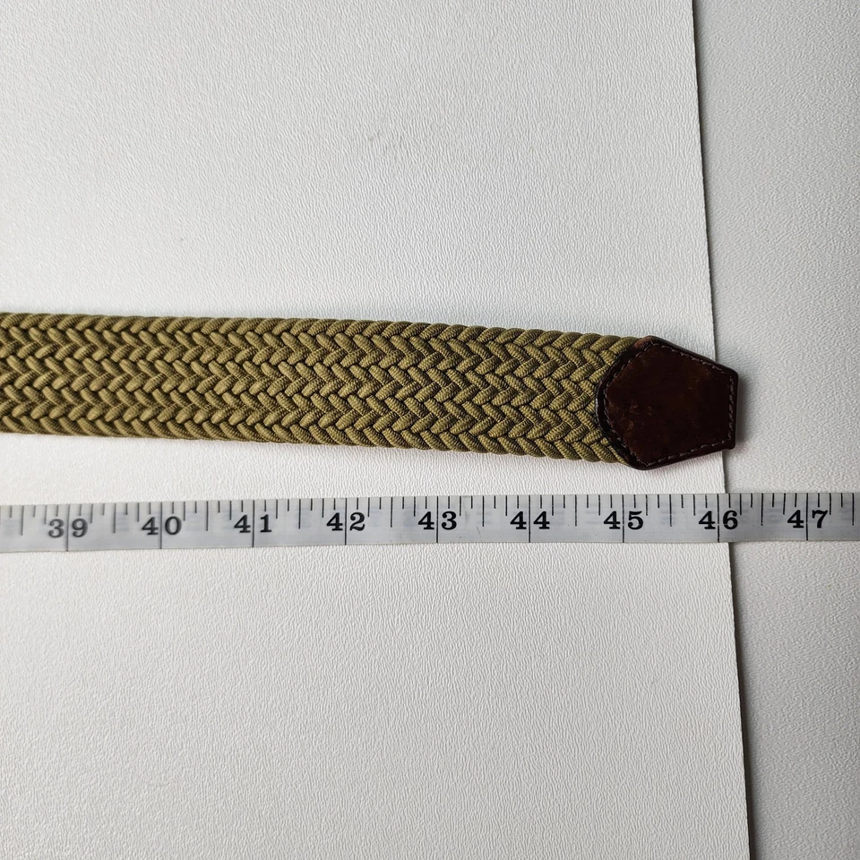 Tommy Bahama Men’s Woven Braided Stretch Belt Khaki Brown Size L/XL - Image 4 of 4