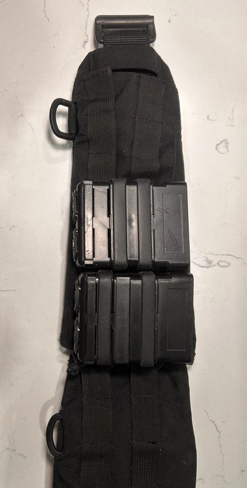 Heavy Duty Tactical Waist Strap Adjustable 2 Magazine Pouches - Image 4 of 4