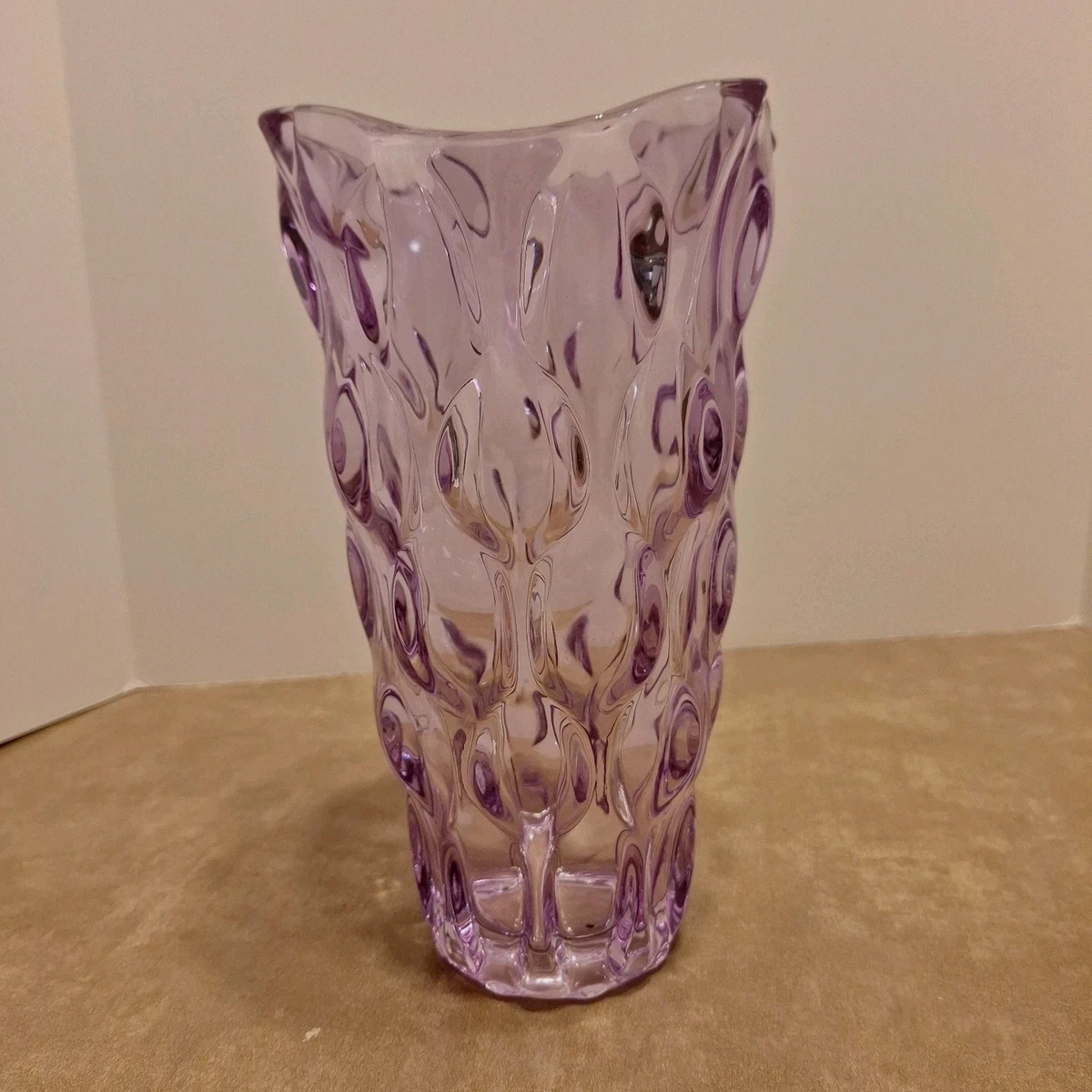 紫色水晶花瓶花瓶| eBay
