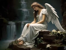 Angel Peaceful Fantasy oil Painting Home Decor Wall Art Picture Prints on Canvas