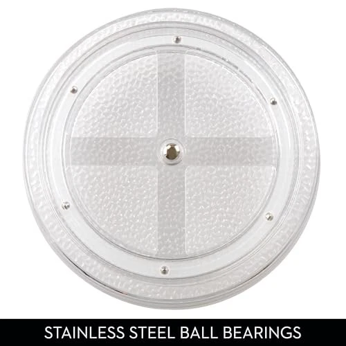  The Rain Collection Lazy Susan Turntable Organizer, 9" x 9" x 1.5", Pack of 1 - Image 4 of 4