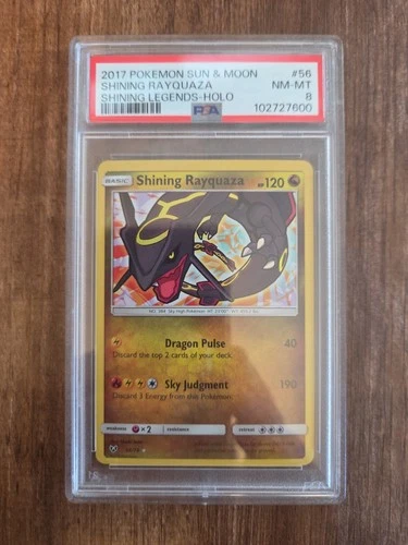 Shining Rayquaza 56/73 Shining Legends Holo PSA 8