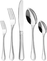 Edelstahl Besteck Set 30-Teilig Hochglanzpoliert FüR 6 Personen Tischgedeck