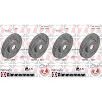 2X Zimmermann Black Z Bremsscheiben 300Mm Geschlitzt InnenbelÜFtet Vorne Passend