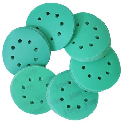 5 Inch 8 Holes Hook and Loop Sanding Discs,400/600/800/1000/1200/2000 Fine Grits