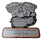 Vintage Harley Davidson Motorcycles Sign - USA Engine Repair Service Gas Sign